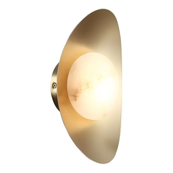 ST LUCE SL6229.211.01 Светильник настенный ST-Luce Золотистый/Алебастр LED 1*7W 3000K, изображение 2