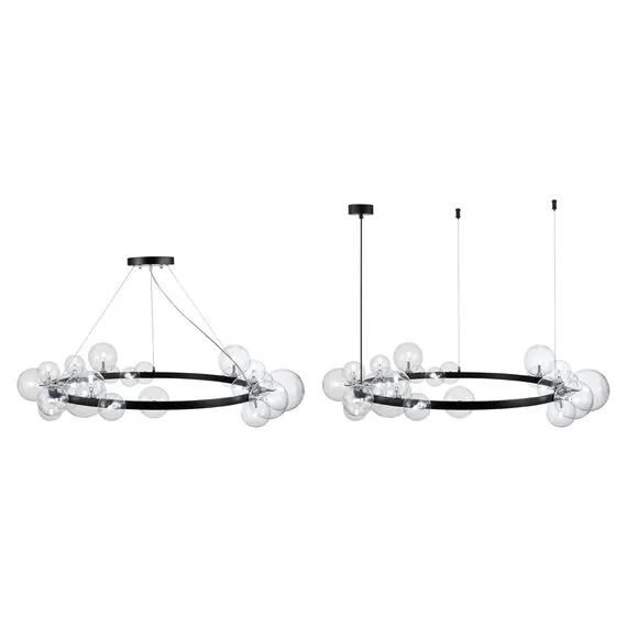 ST LUCE SL1165.403.24 Светильник подвесной ST-Luce Черный/Прозрачный G4 24*5W, изображение 2