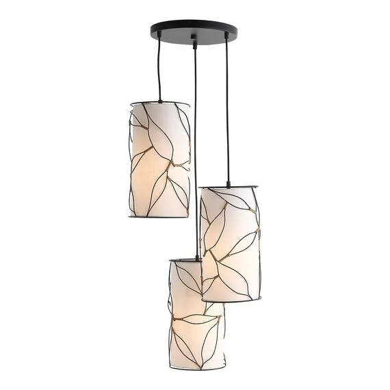 ST LUCE SL6228.403.03 Светильник подвесной ST-Luce Черный/Бежевый E27 3*60W, изображение 3