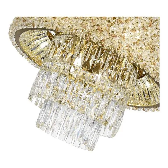 ST LUCE SL1637.302.10 Светильник потолочный ST-Luce Латунь/Прозрачный, Янтарный E14 10*60W, изображение 2