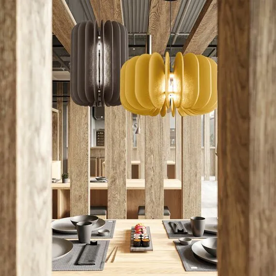 ST LUCE SL3004.443.01 Светильник подвесной ST-Luce Черный/Желтый E27 1*60W, изображение 3