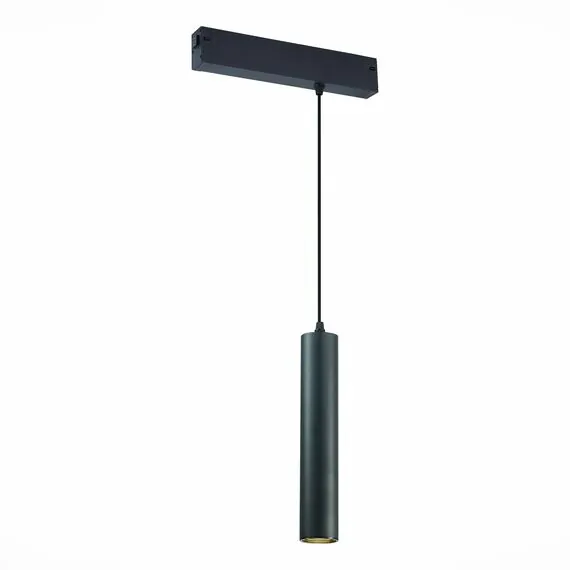 ST LUCE ST507.403.01 Светильник трековый Черный GU10 1*50W  IP20 D54xH290 180-240V Без ламп