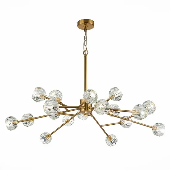 ST LUCE SL1166.303.18 Светильник подвесной ST-Luce Латунь/Прозрачный G9 LED 18*5W