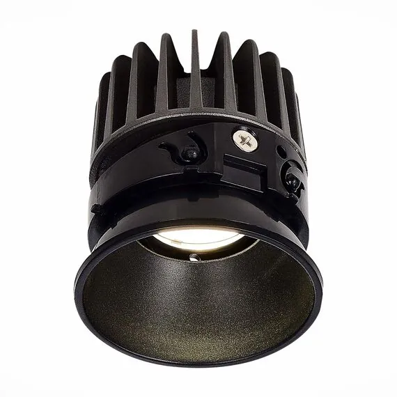 ST LUCE ST851.438.12 Светодиодный модуль Черный LED 1*12W 3000K 960Lm Ra>90 36° IP20 D69xH85 220-240V, изображение 2