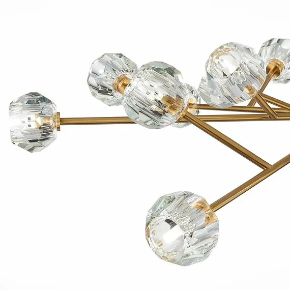 ST LUCE SL1166.303.18 Светильник подвесной ST-Luce Латунь/Прозрачный G9 LED 18*5W, изображение 6