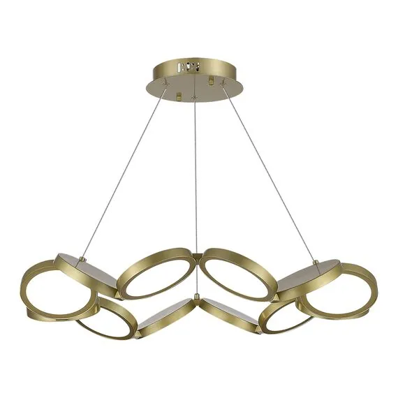 ST LUCE SL6508.203.01 Светильник подвесной ST-Luce Матово Золотистый/Белый LED 1*60W 4000K