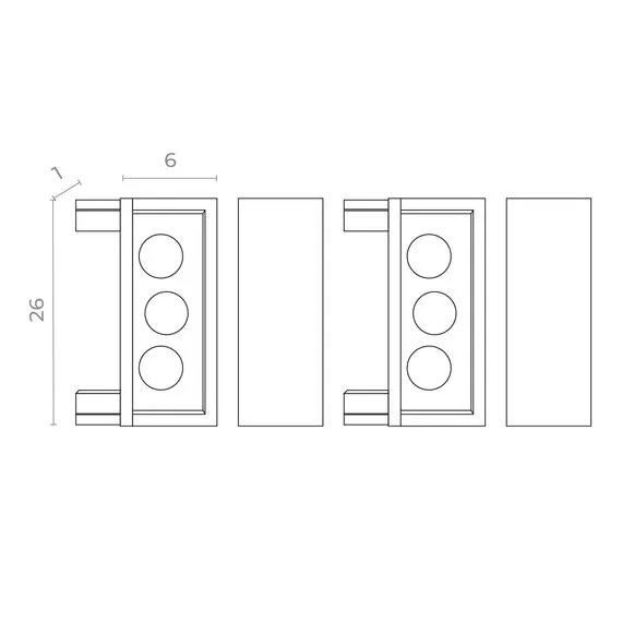 ST LUCE ST067.509.19 Торцевая заглушка SKYFLAT (2 шт) Белый, изображение 2