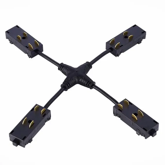 ST LUCE ST015.422.20 X- образный коннектор Skyline 220 Черный, изображение 2