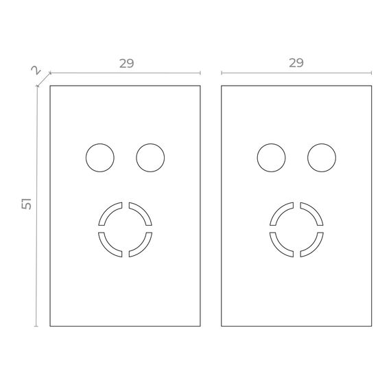 ST LUCE ST068.509.13 Торцевая заглушка SKYFLAT (2 шт) Белый, изображение 2