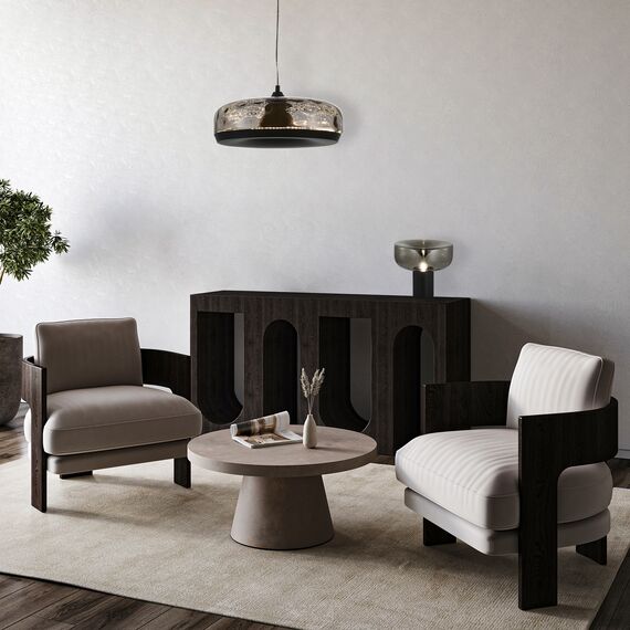 ST LUCE SL6014.403.01 Светильник подвесной ST-Luce Черный/Черный, Дымчатый LED 1*42W 3000K, изображение 6