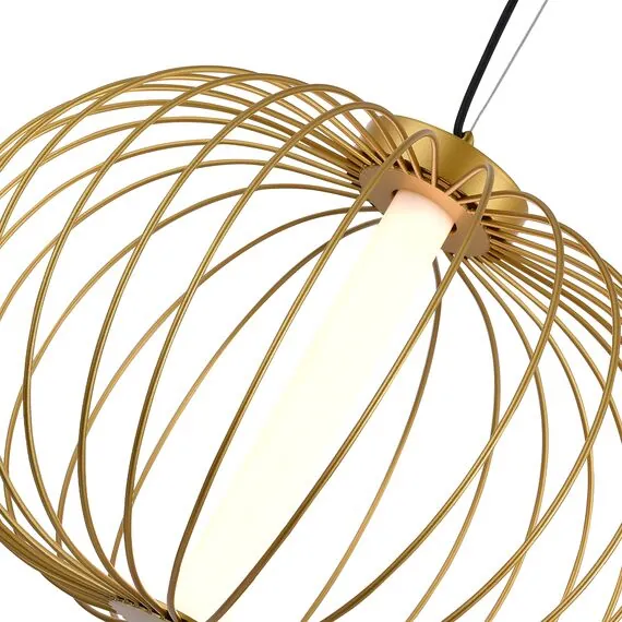 ST LUCE SL6124.203.01 Светильник подвесной ST-Luce Золотистый/Золотистый LED 1*10W 3000K, изображение 2