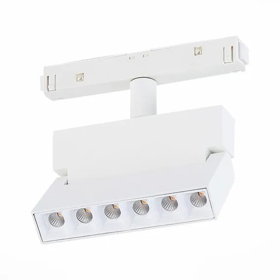 ST LUCE ST362.536.06 Магнитный трековый светильник белый LED 1*6W 3000K 532Lm Ra>80 36° IP20 L120xW22xH134 4, изображение 3