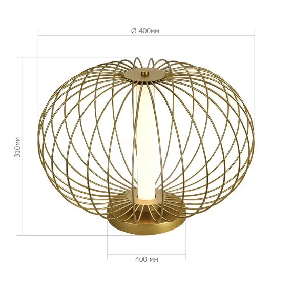 ST LUCE SL6124.204.01 Прикроватная лампа ST-Luce Золотистый/Золотистый LED 1*10W 3000K, изображение 2