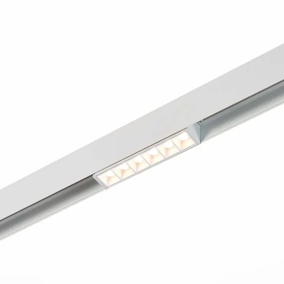 ST LUCE ST361.536.06 Магнитный трековый светильник белый LED 1*6W 3000K 532Lm Ra>80 36° IP20 L115xW22xH44 48, изображение 2