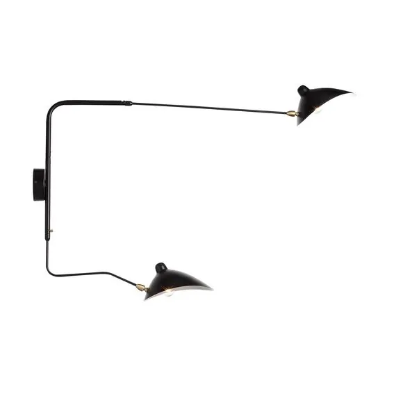 ST LUCE SL305.401.02 Светильник настенный ST-Luce Черный/Черный, Белый E27 2*60W, изображение 2