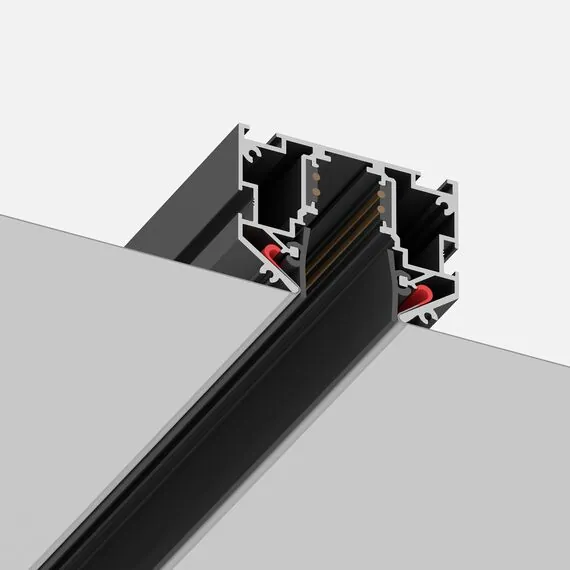 ST LUCE ST039.429.00 Шинопровод 48 под натяжной потолок  ST-Luce Черный Длина 2 000мм