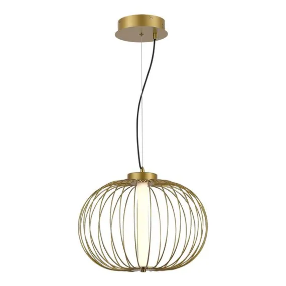 ST LUCE SL6124.203.01 Светильник подвесной ST-Luce Золотистый/Золотистый LED 1*10W 3000K