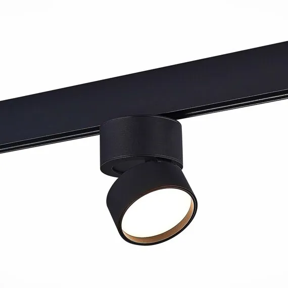ST LUCE ST809.446.09 Магнитный трековый светильник Черный LED 1*9W 4000K 600Lm Ra>90 120° IP20 D85xH126 48V, изображение 2