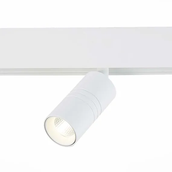 ST LUCE ST365.546.07 Магнитный трековый светильник белый LED 1*7W 4000K 595Lm Ra>80 36° IP20 L-xW44xH90 48V