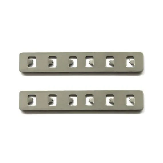 ST LUCE ST005.749.00 Прямой соединитель для встраиваемого магнитного шинопровода (2 шт) Стальной