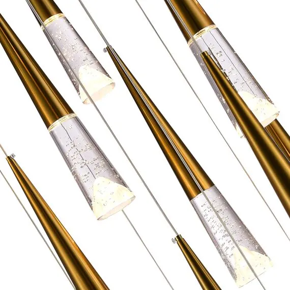 ST LUCE SL6111.203.15 Люстра подвесная ST-Luce Золотистый/Прозрачный LED 15*3W 3000K, изображение 2