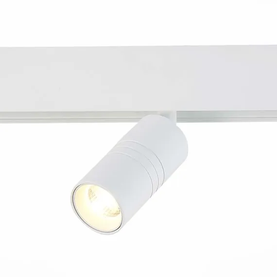 ST LUCE ST365.536.07 Магнитный трековый светильник белый LED 1*7W 3000K 595Lm Ra>90 36° IP20 L-xW44xH90 48V