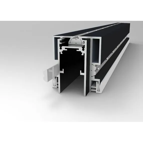 ST LUCE ST003.429.01 Профиль для SKYLINE 48 с демпф. системой в натяжной потолок (ПВХ+ТКАНЬ) ST-Luce Черный