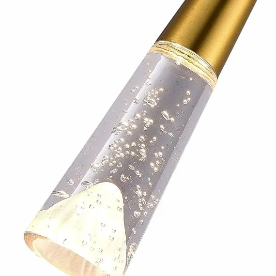 ST LUCE SL6111.203.01 Люстра подвесная ST-Luce Золотистый/Прозрачный LED 1*3W 3000K, изображение 2