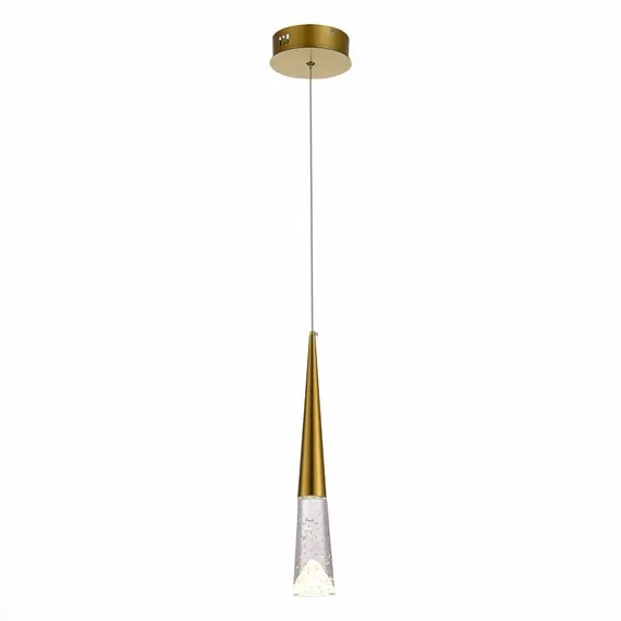 ST LUCE SL6111.203.01 Люстра подвесная ST-Luce Золотистый/Прозрачный LED 1*3W 3000K