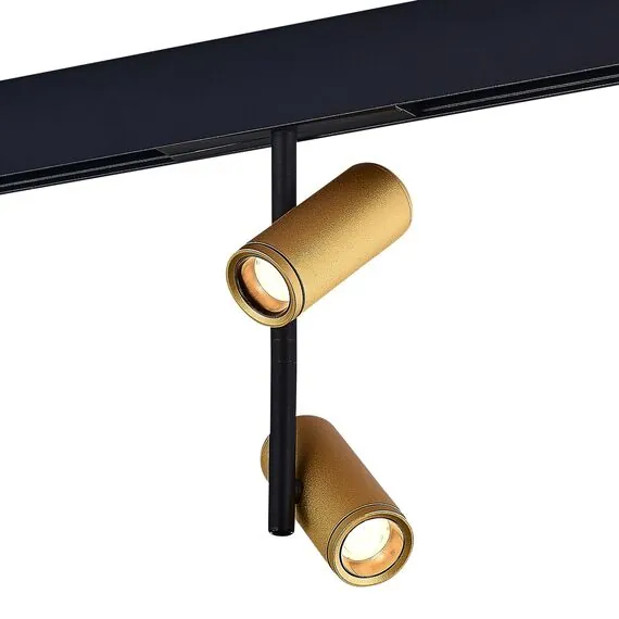 ST LUCE ST808.236.16 Магнитный трековый светильник Золотистый LED 1*16W 3000K 1 100Lm Ra>90 36° IP20 D45xH24, изображение 2