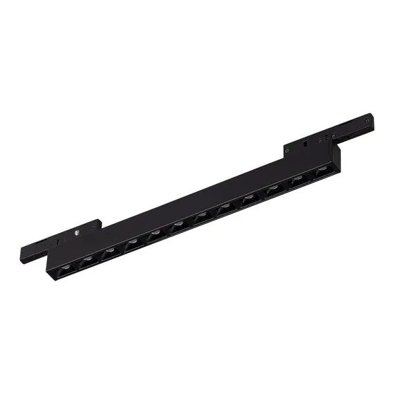 ST LUCE ST666.436.10 Магнитный трековый светильник Черный LED 1*10W 3000K 430Lm Ra>90  IP20 L196xW10xH18 24V, изображение 3