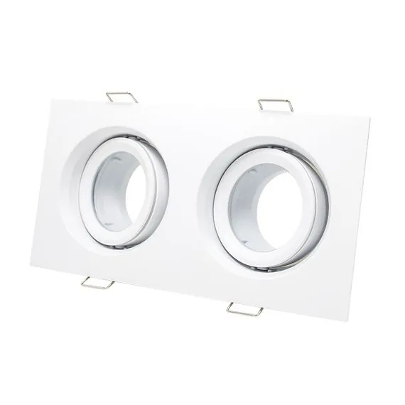 ST LUCE ST255.528.02 Светильник встраиваемый. Белый GU10 2*50W  IP65 L180xW90xH40 220V Без ламп, изображение 2