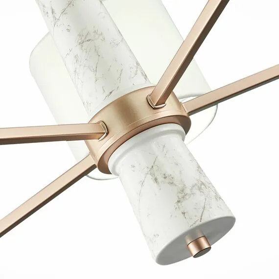 ST LUCE SL1163.203.05 Светильник подвесной ST-Luce Матовое золото/Белый E14 5*40W, изображение 7