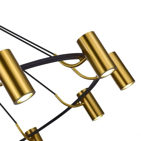 ST LUCE SL1215.403.10 Светильник подвесной ST-Luce Черный, Латунь/Латунь GU10 10*5W 4000K, изображение 2