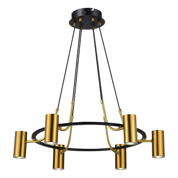 ST LUCE SL1215.403.06 Светильник подвесной ST-Luce Черный, Латунь/Латунь GU10 6*5W 4000K