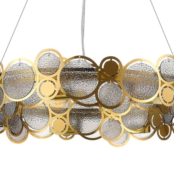 ST LUCE SL6133.313.09 Светильник подвесной ST-Luce Латунь/Дымчатый G9 9*5W 4000K, изображение 2