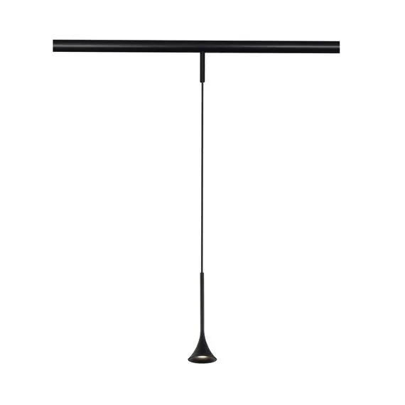 ST LUCE ST688.446.05 Магнитный трековый светильник Черный LED 1*5W 4000K Lm Ra>90  IP20 D70xH225 24V, изображение 2