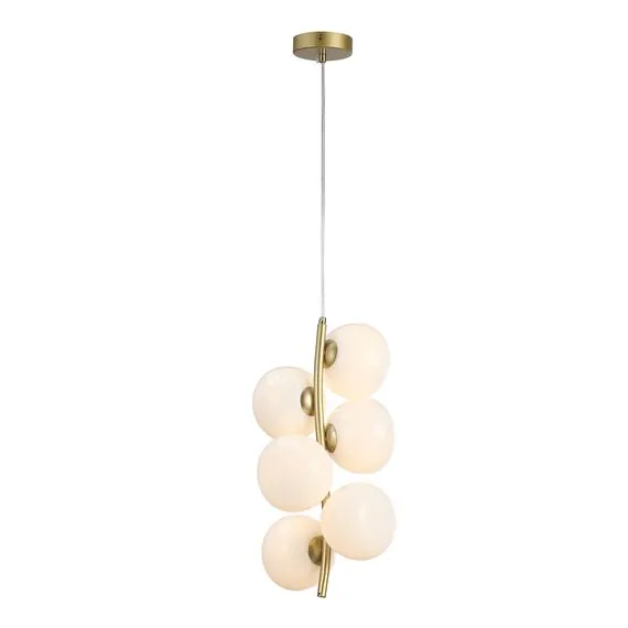 ST LUCE SL1519.303.06 Светильник подвесной ST-Luce Латунь/Белый G9 6*5W 4000K, изображение 2