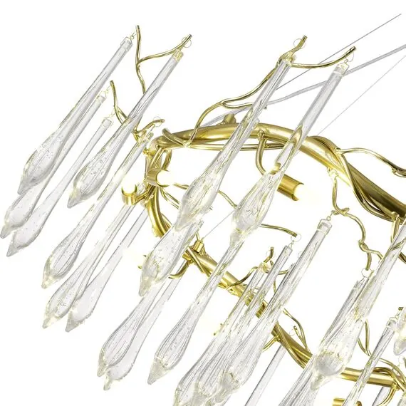 ST LUCE SL1660.203.10 Светильник подвесной ST-Luce Шампань/Шампань, Прозрачный G9 10*5W 4000K, изображение 2