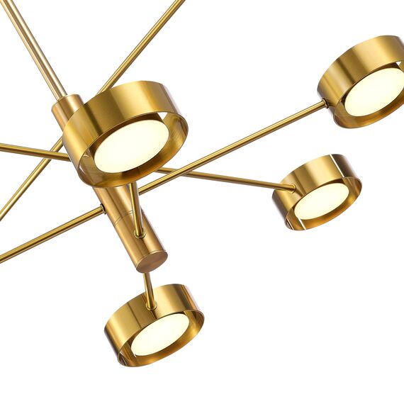 ST LUCE SL6504.302.08 Светильник потолочный ST-Luce Латунь/Латунь LED 8*5W 3000K, изображение 2