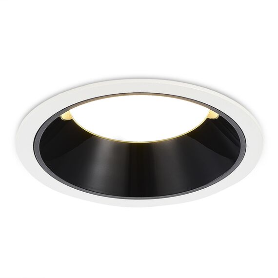 ST LUCE ST755.438.12 Светильник встраиваемый. Черный LED 1*12W 3000K 1 080Lm Ra80 120° IP20 D105xH50 100-240V