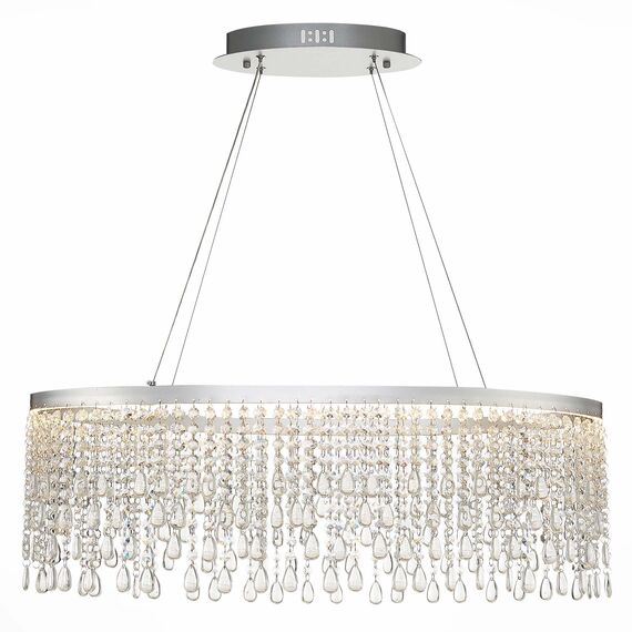 ST LUCE SL6201.103.37 Люстра подвесная ST-Luce Серебристый/Прозрачный LED 1*37W 3000K/4000K/6000K