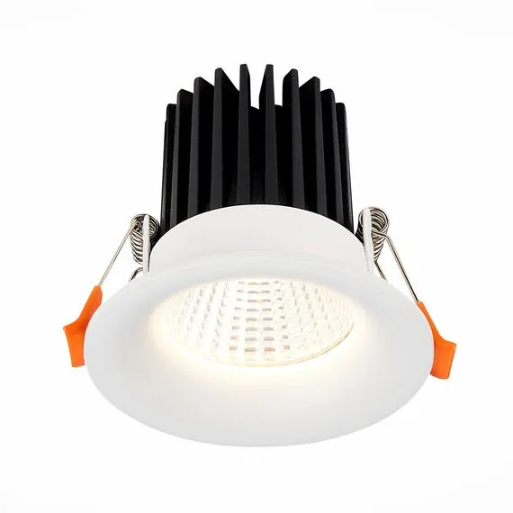 ST LUCE ST703.538.10 Светильник встраиваемый. Белый LED 1*10W 3000K 900Lm Ra>90 38° IP20 D85xH75 170-240V