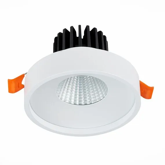 ST LUCE ST751.538.10 Светильник встраиваемый. Белый LED 1*10W 3000K 750Lm Ra>90 38° IP20 D100xH75 170-240V, изображение 3
