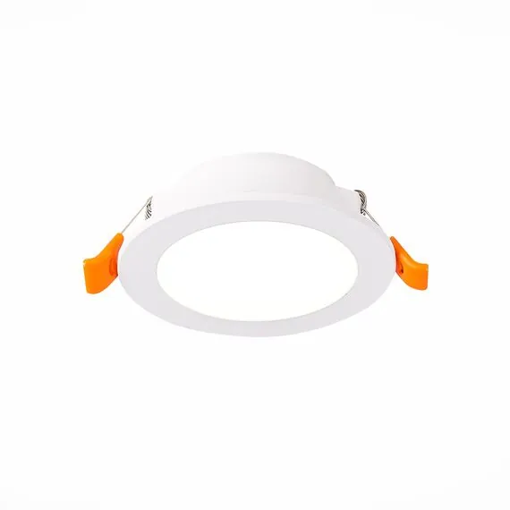ST LUCE ST212.508.05 Светильник встраиваемый. Белый LED 1*5W 3000K/4000K/6000K 375Lm Ra80 110° IP20 D92xH30 220-240V