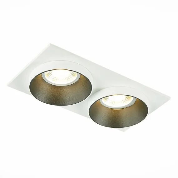 ST LUCE ST206.528.02 Светильник встраиваемый. Белый GU10 2*50W  IP20 L175xW92xH38 220V Без ламп, изображение 2