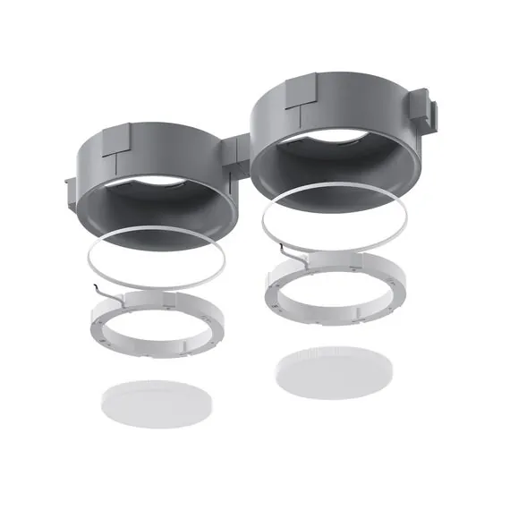 ST LUCE ST760.508.01 Светильник встраиваемый. в натяжной потолок  Белый, Серый GX53 1*12W 120 IP20 L108xW-xH 220V Без ламп, изображение 7