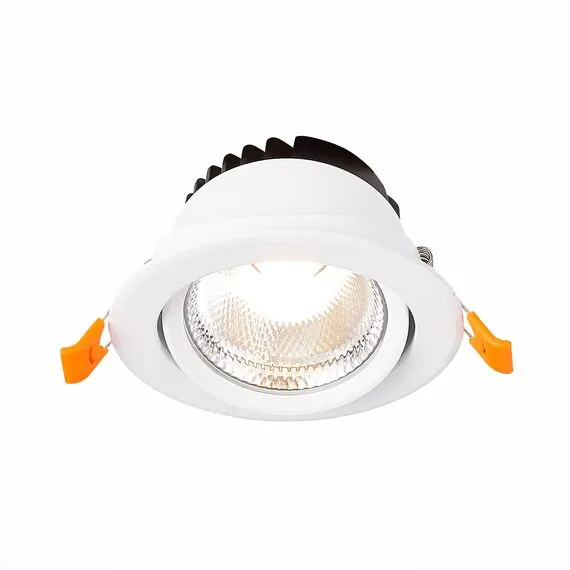 ST LUCE ST211.538.10.36 Светильник встраиваемый. Белый LED 1*10W 3000K 750Lm Ra80 36° IP20 D109xH65 220-240V