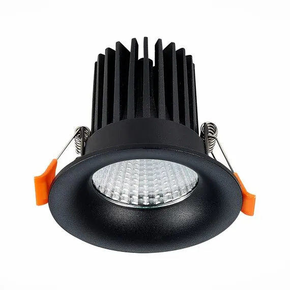 ST LUCE ST703.448.10 Светильник встраиваемый. Черный LED 1*10W 4000K 900Lm Ra>90 38° IP20 D85xH75 170-240V, изображение 3