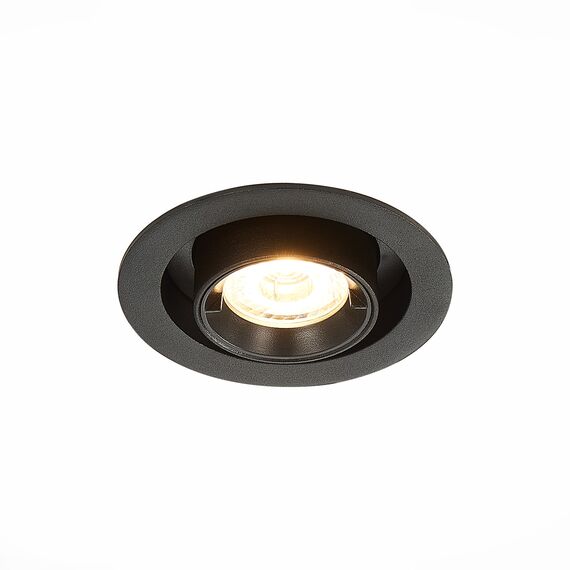 ST LUCE ST702.338.12 Светильник встраиваемый. Черный LED 1*12W 3000K 900Lm Ra80 24° IP20 D90xH92 180-240V, изображение 2